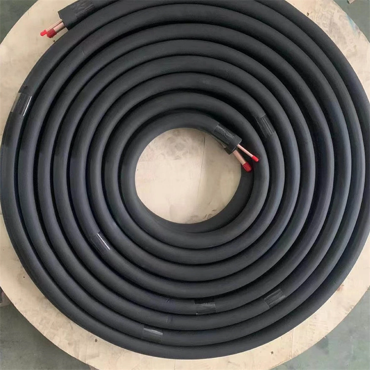 Black Rubber Fire Rated 50 Feet 164 Feet Copper Line Set for Air Conditioning