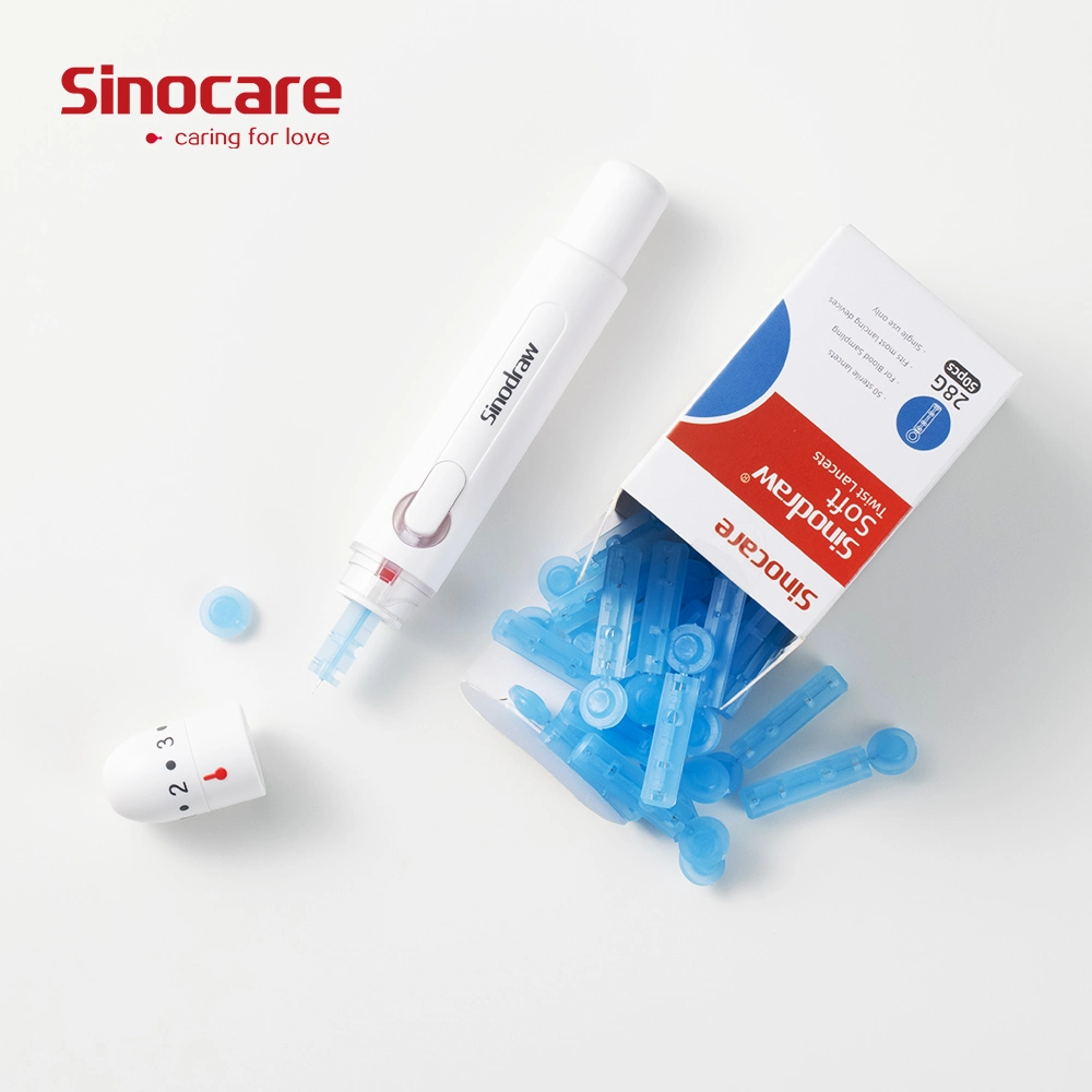 Sinocare lanceta sangre sangre Surger Pen Test, Dispositivo Lancing