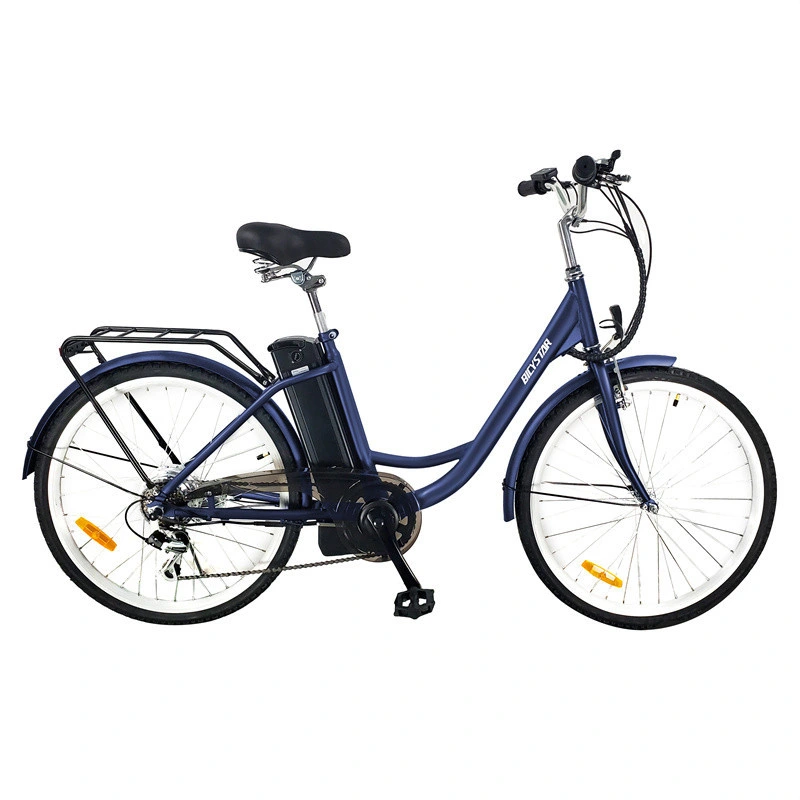 China Wholesale/Supplier Electric City Bike Carbon Fiber Aluminum Alloy Frame Lithium Power Full Suspension Bicystar City Electric Bicycle for Sale