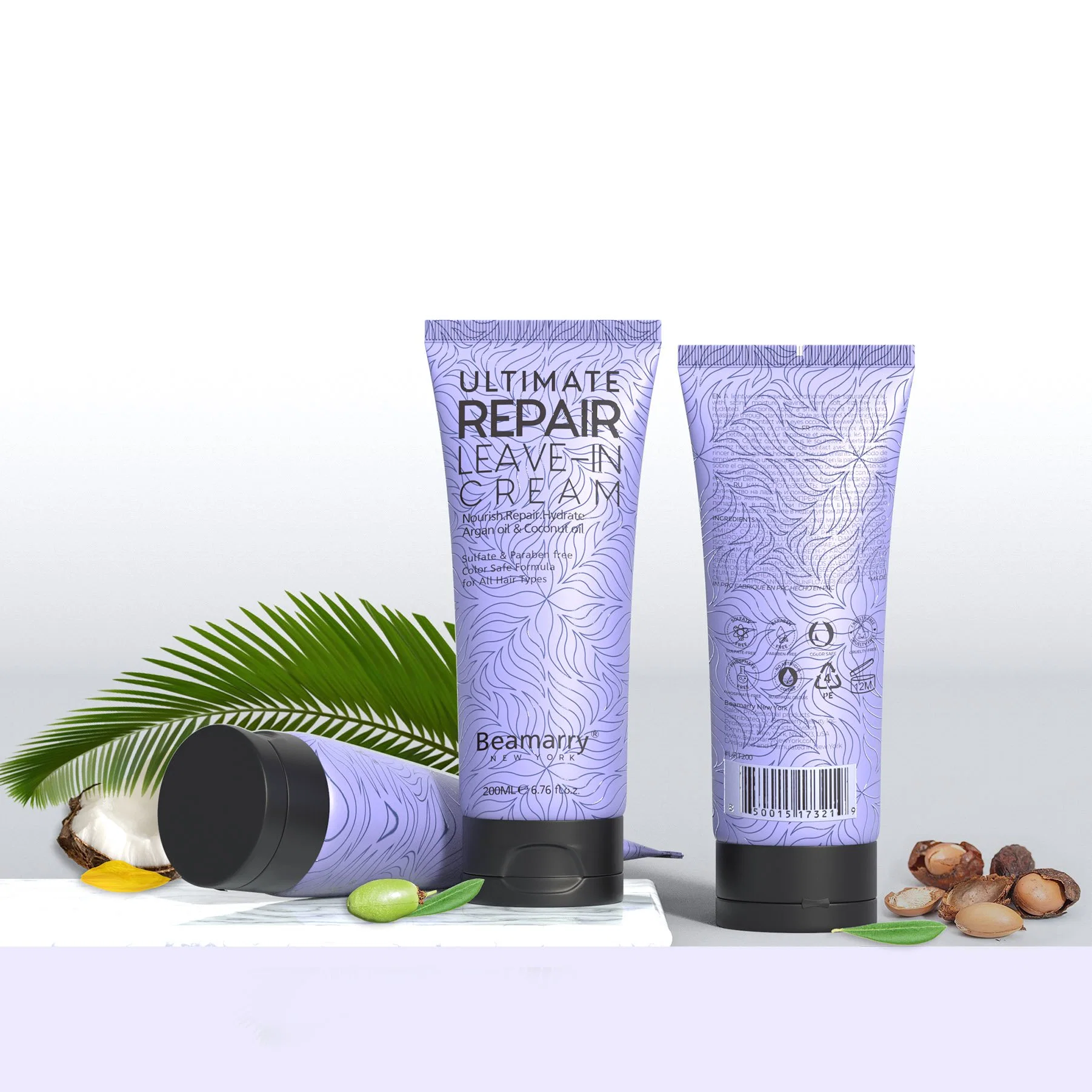 Nueva llegada Professional Peluquería el tratamiento de aceite de coco dejar en el cabello Acondicionador de crema de las mujeres para el cabello SPA