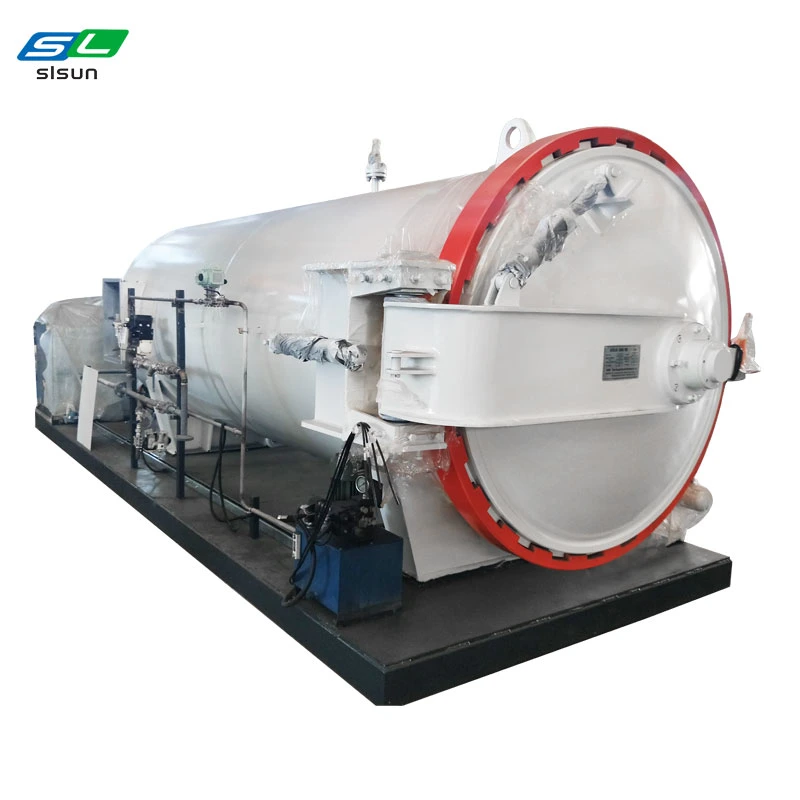 Profesional de alta presión ASME material preimpregnado vacío Autoclave Industrial de acero compuesto de fibra de carbono