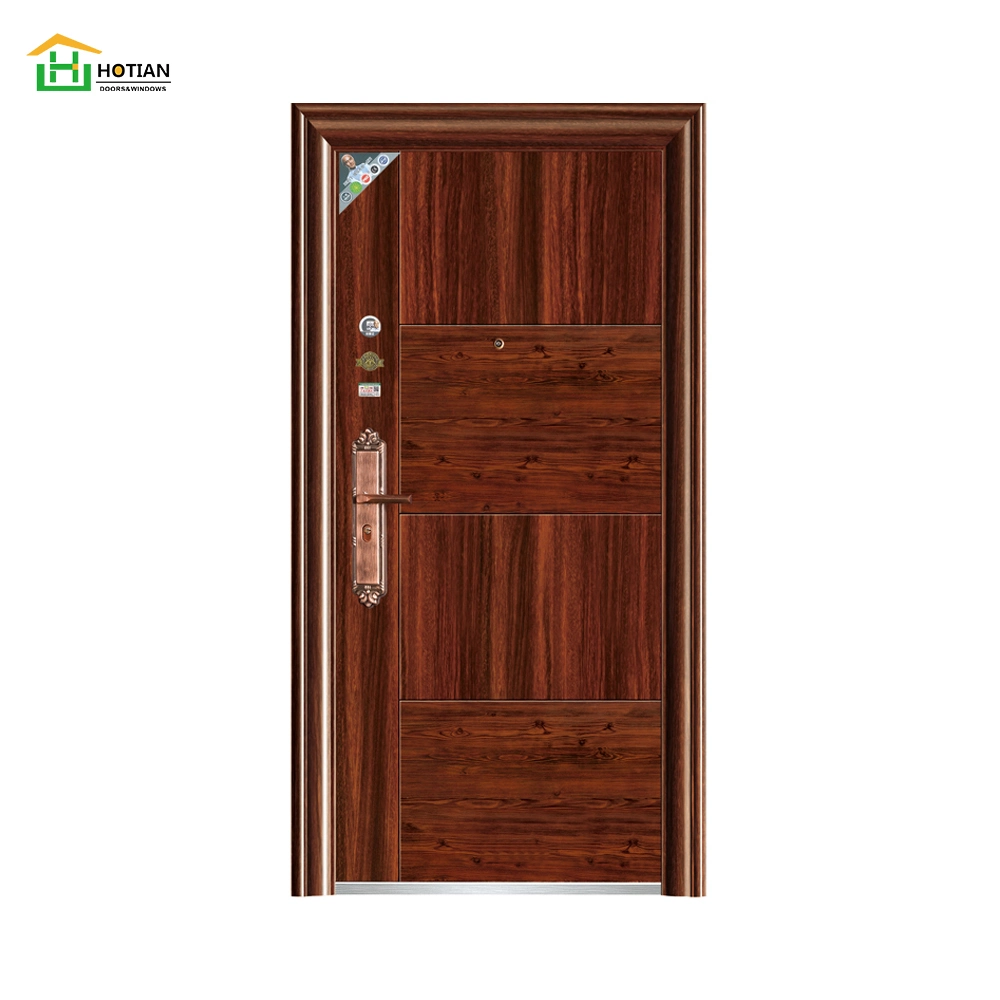 Contemporary High quality/High cost performance  Steel Main Security Home Double Door