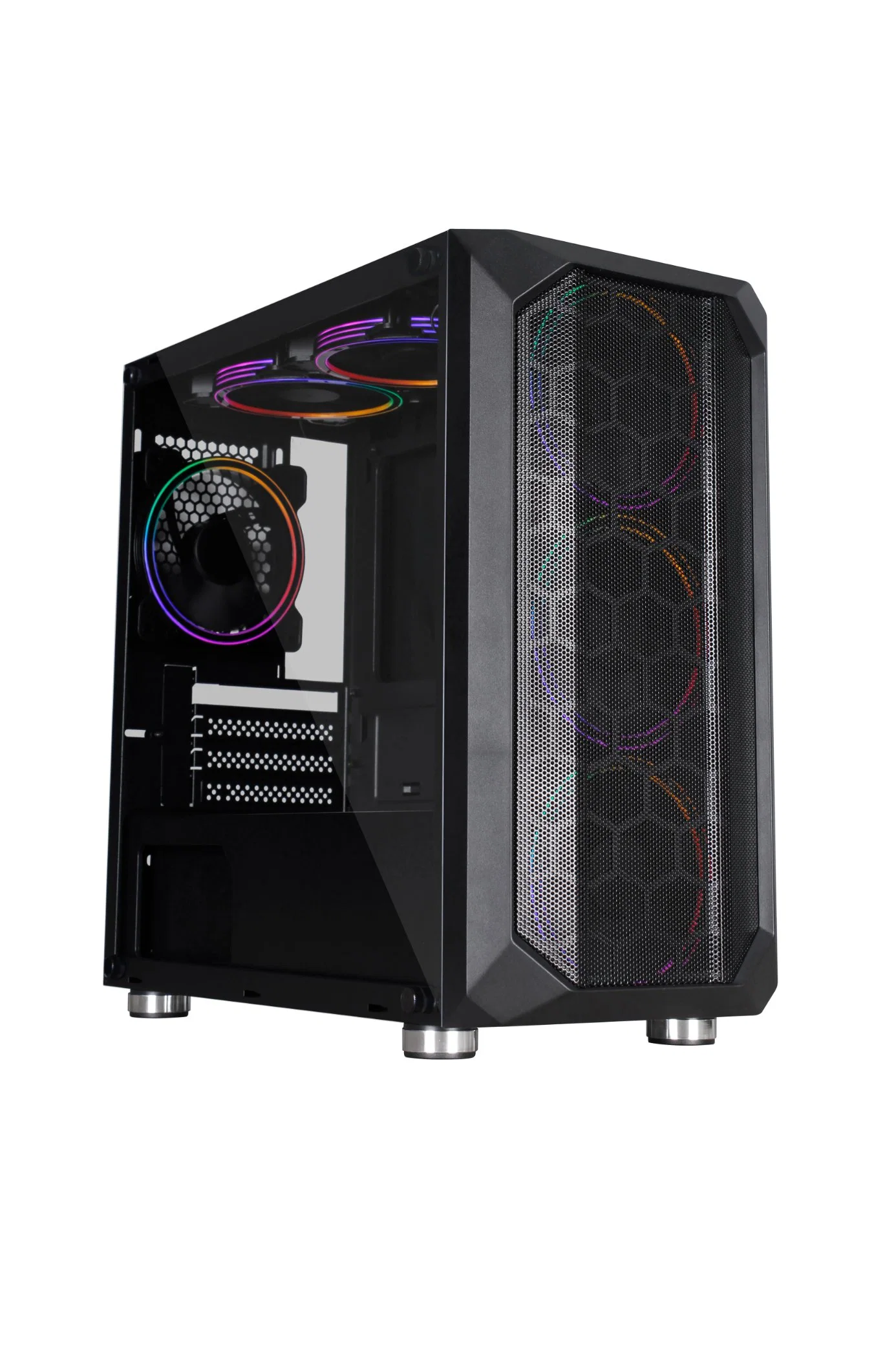 Micro-ATX Fashion Design Gaming PC Case Tower Computer Case with Metal Mesh