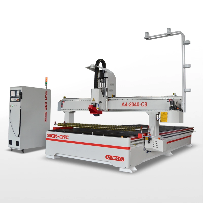 Carousel Tool Changer CNC Router 2000*4000mm Size A4 CNC Router