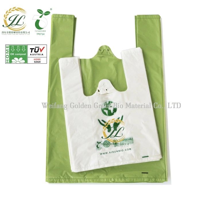 100% Biodegradable Compost Environmental Protection Convenient Shopping Bag