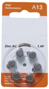 A13 1.4V Zinc Air Hearing Aid Battery