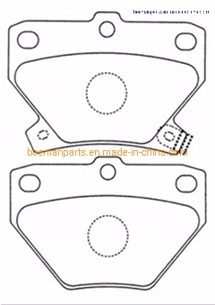 China Manufaturer High quality/High cost performance  Non-Asbestos Auto Brake Pad for Toyota Will D2204