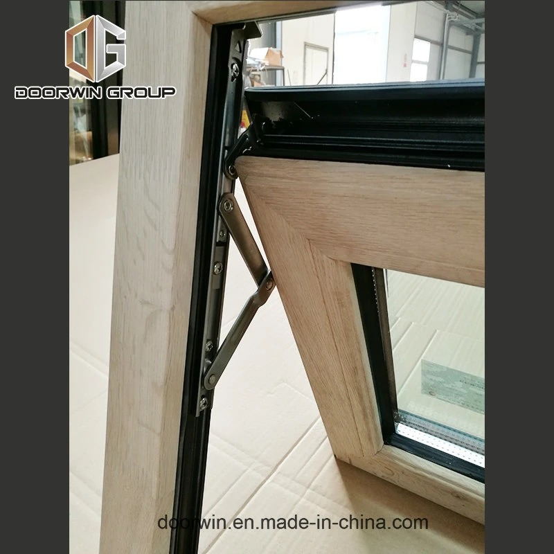 Red Oak Wood Clad Aluminum Push out Casement Window