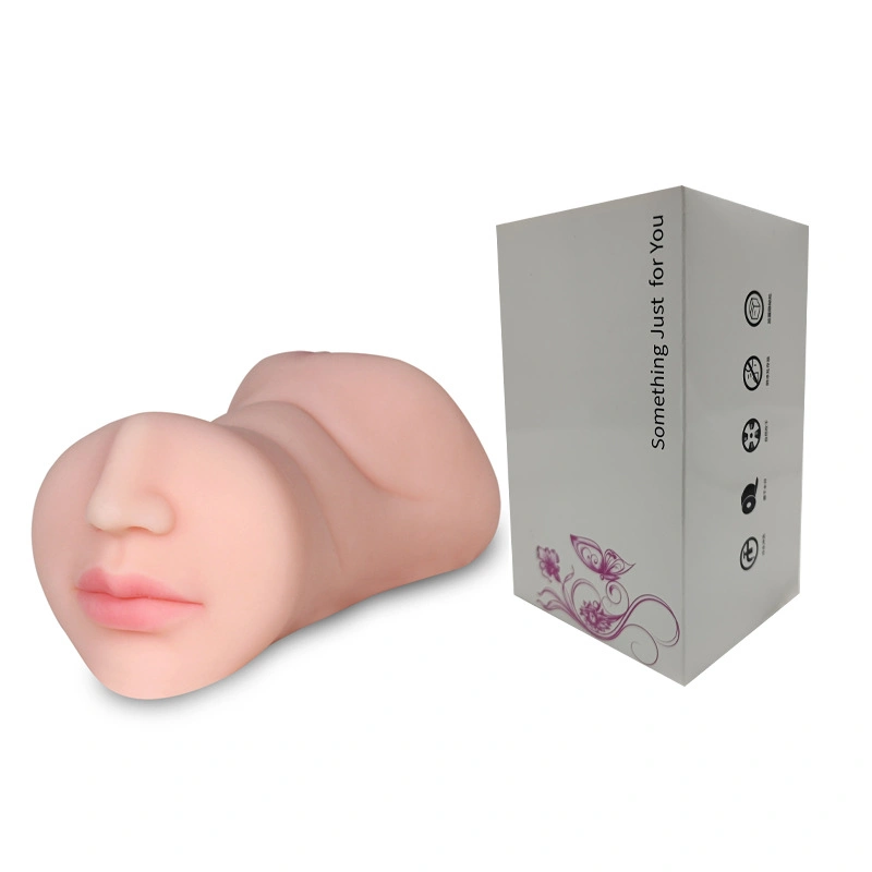 Realistic Pocket Pussy, masturbator 3 en 1 masculin, avec un visage réaliste conçu et une structure 3D pour les hommes Masturbation Blowjob adulte portable sexe masculin jouet