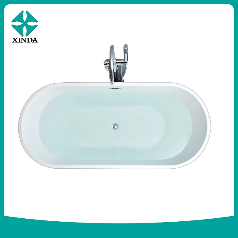 Fast Sales Cheap Acrylic Freestanding Bathtubs Narrow Rim Border Bulk Loading Acrylic Freestanding