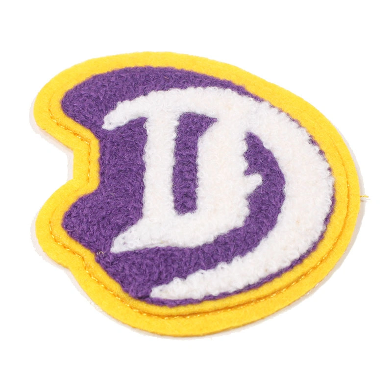 High quality/High cost performance  Towel Custom Large Chenille Letter Patch for Garment/Jeans