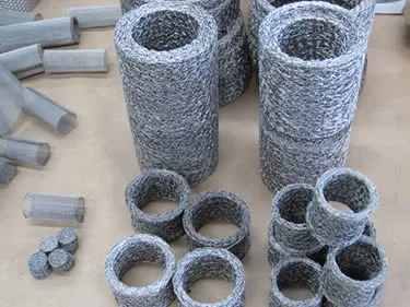 Stainless Steel Compressed Knitted Mesh Spacer Ring