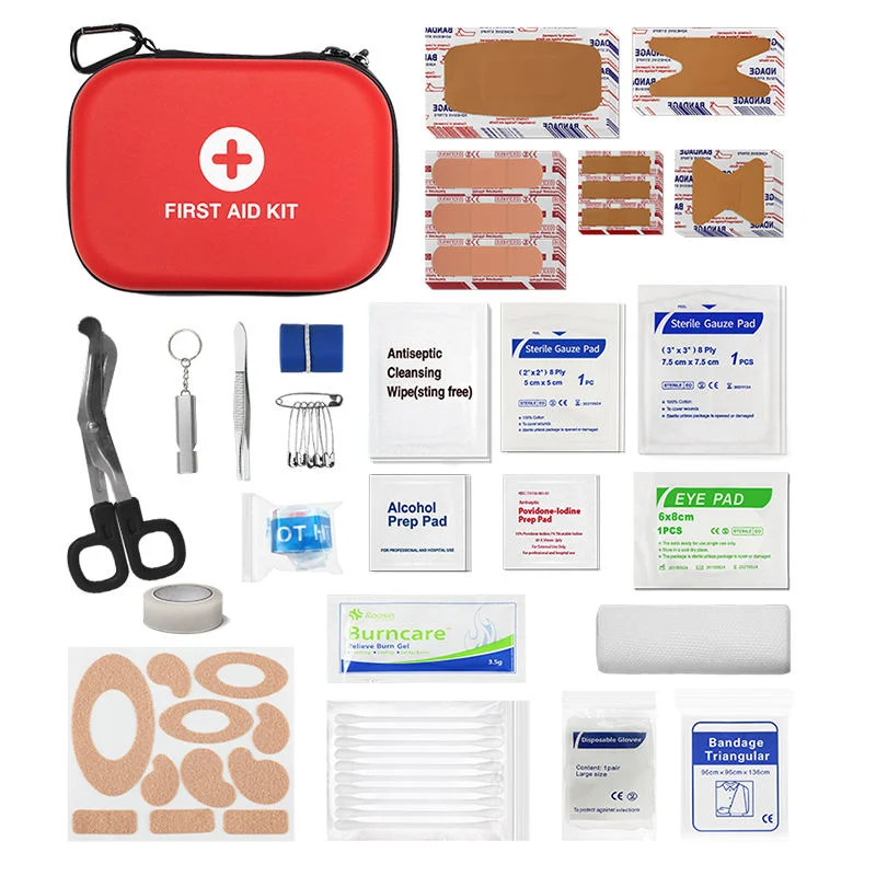 Wholesale/Supplier Mini Small Shockproof Stocked in Dubai EVA First Aid Kit Survival Promotion Travel First Aid Box Kits Bulk for Gift