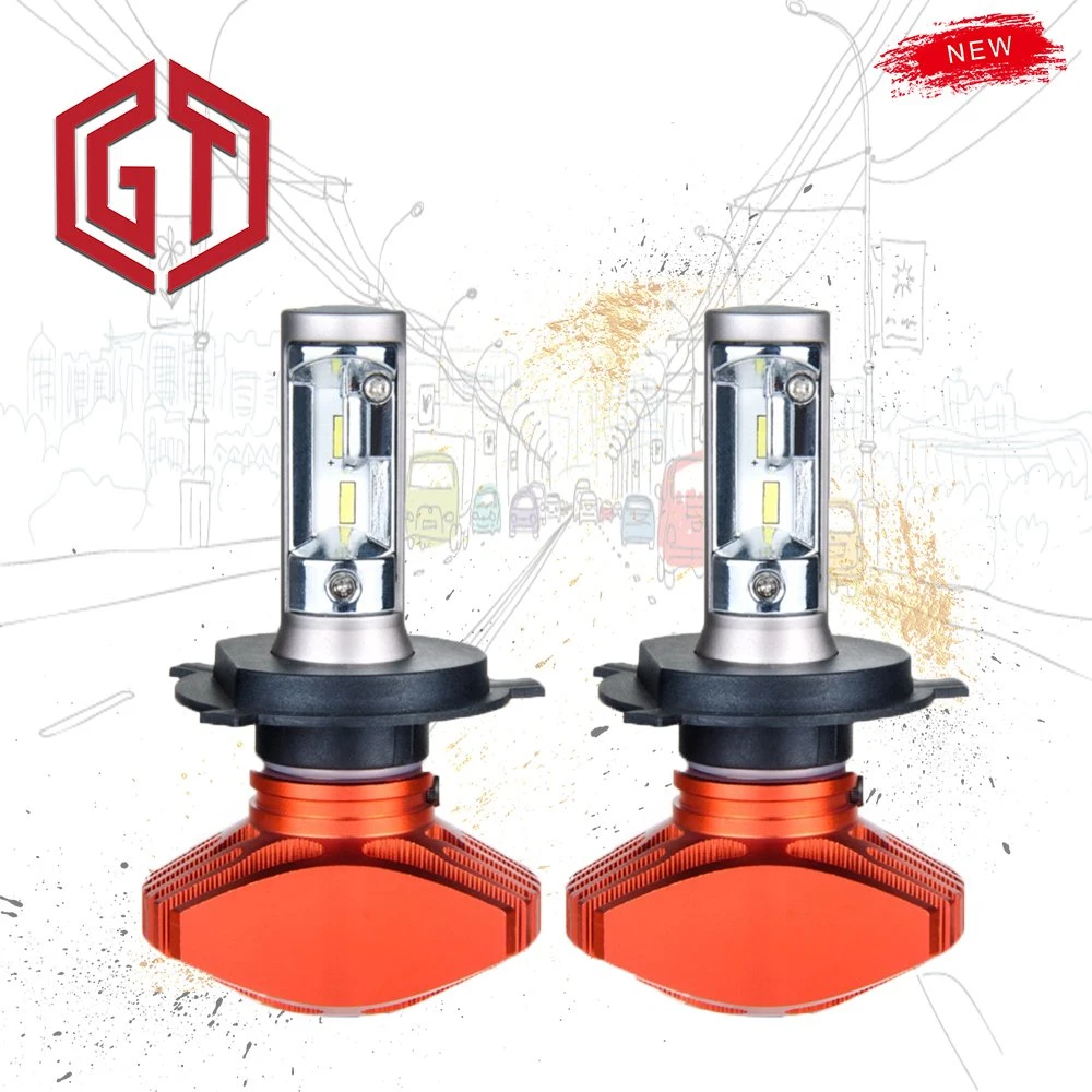 All in One 25W Red S1 H7 Car LED Headlight 4000lm Auto Bulbs LED Headlight Kits for 6500K LED Headlamp Front Light