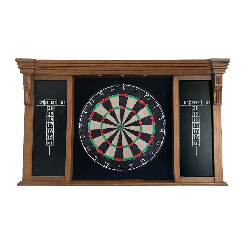 Factory Made Professional Bristle Wall Wood Protector Dartboard Cabinet