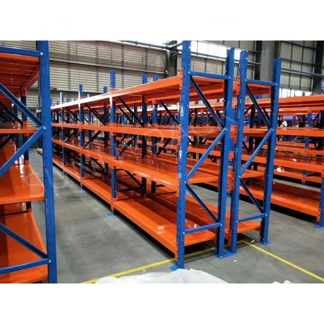 European Quality Warehouse Storage/Display Shelves Long Span Steel Metal with Factory Price