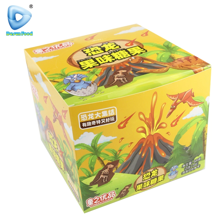 High quality/High cost performance  Funny 3D Cartoon Dinosaur Gummy Soft Candy Egg Package