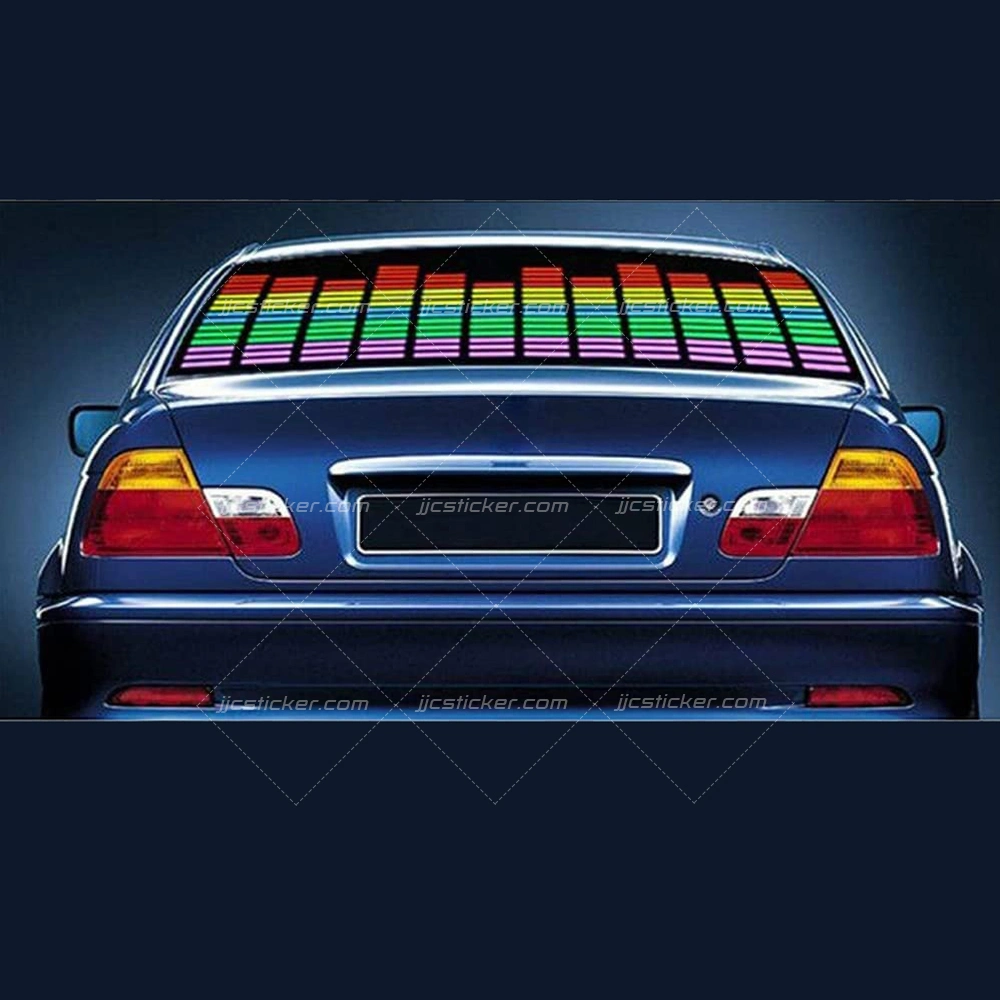 EL Panel Glow Custom LED Light Activated Flashing Car Sticker