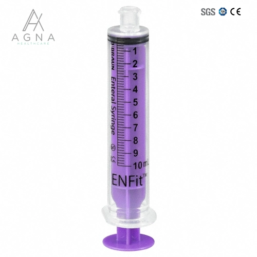 Medical Instrument Disposable Enteral Feeding Syringe with FDA/CE/ISO Manufacturer Purple Syringes