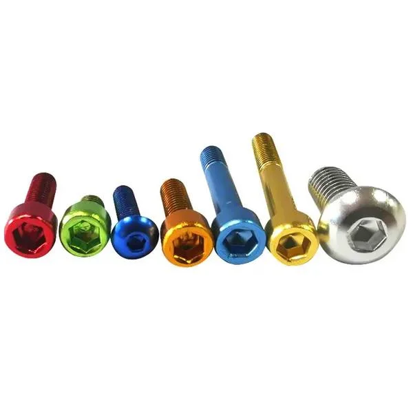 Wholesale/Supplier Al6063 Al7075 Anodized M3 M4 M5 M6 Button Head Color Nuts and Bolts M3 M4 M5 M6 Aluminum 7075 Button Head Hex Screw 10% off