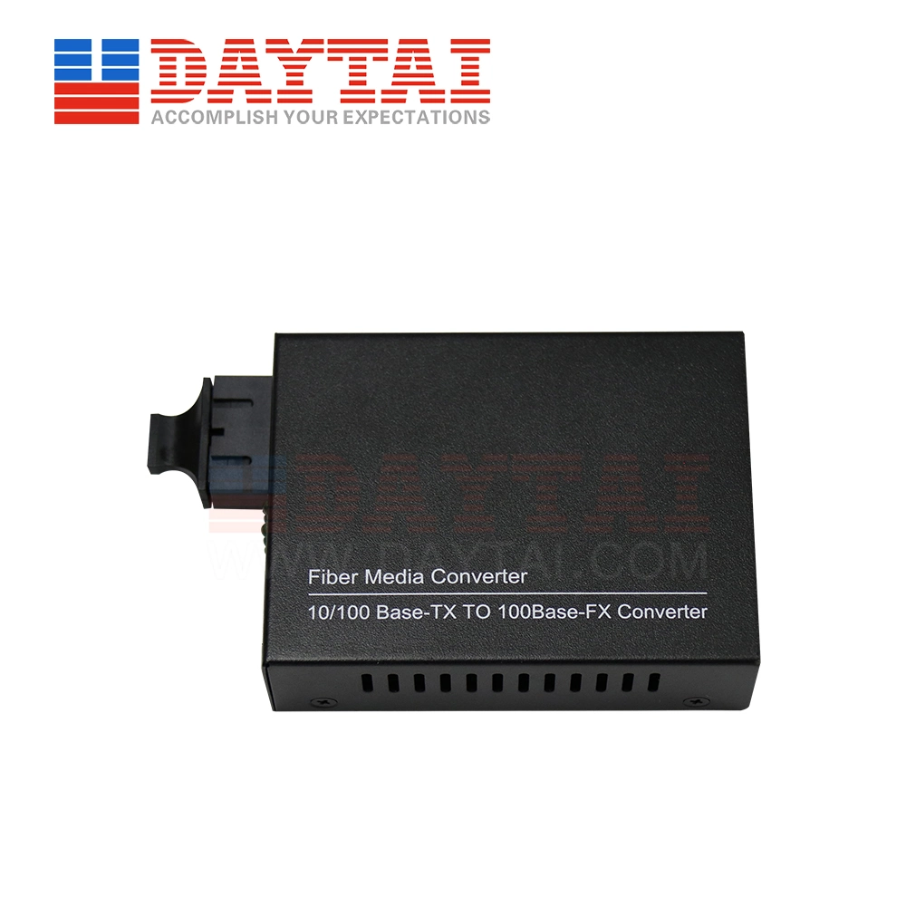 Single Mode Dual Fiber 100Mbps Media Converter for 80km Distance