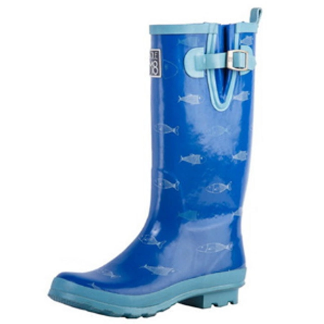 Fashion New Style Ladies Rubber Rain Boots (68053)