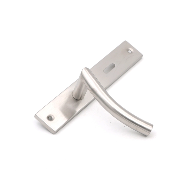 Stainless Steel Hollow Tube Lever Door Handle for Wooden Door