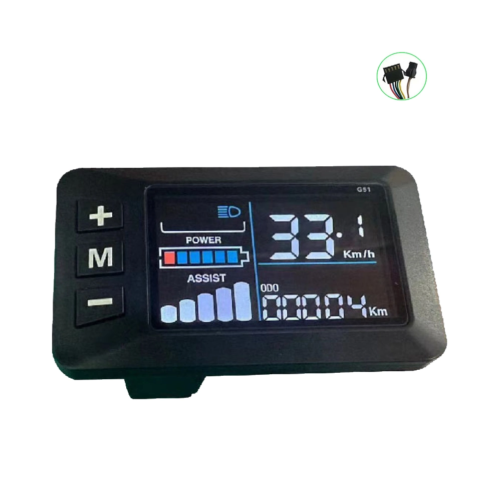 Focan E-Bike LCD Display Scooter Brushless Controller Monitor Meter LED Display S2, Sw900, S886, S866, M5, G51, P3c, Gz3