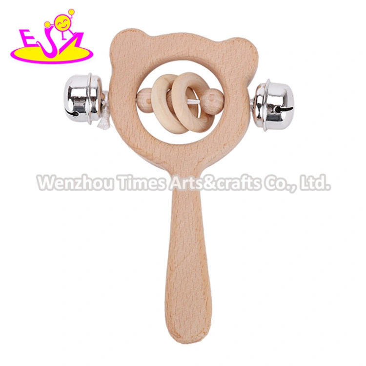 2020 High quality/High cost performance Natural Wooden Infant Teething Rattle for Wholesale/Supplier W08K284