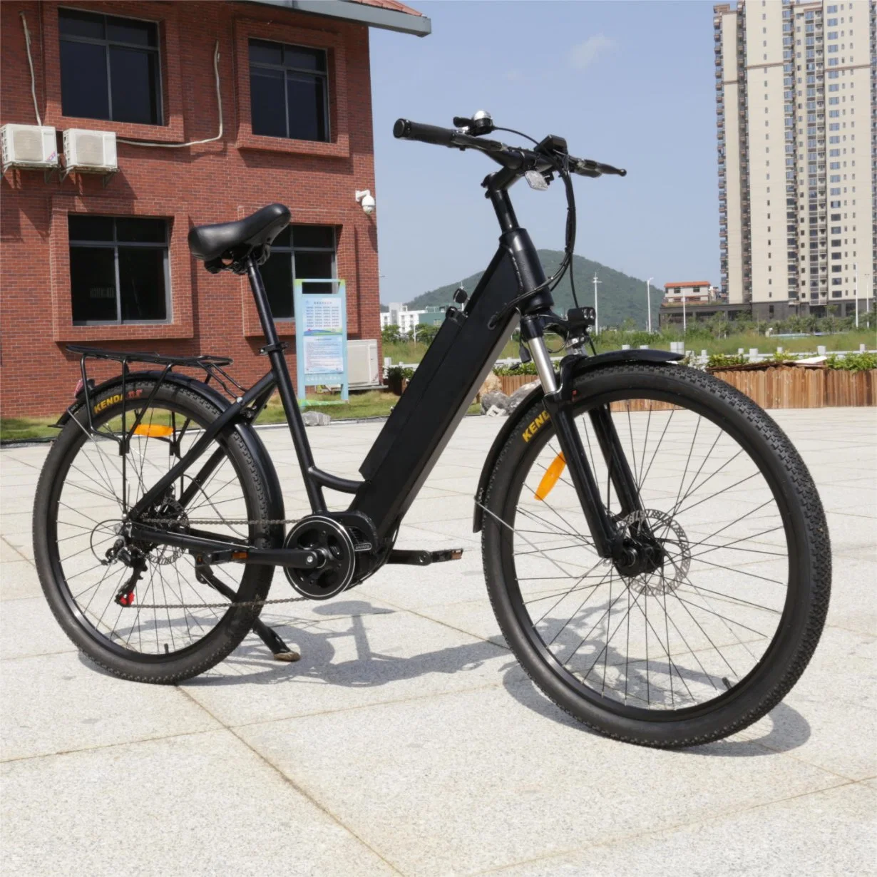 Factory Direct China Alta velocidad bicicleta eléctrica 750W 1000W oculto Batería MID Drive Electric Bike 48V Electric Bike