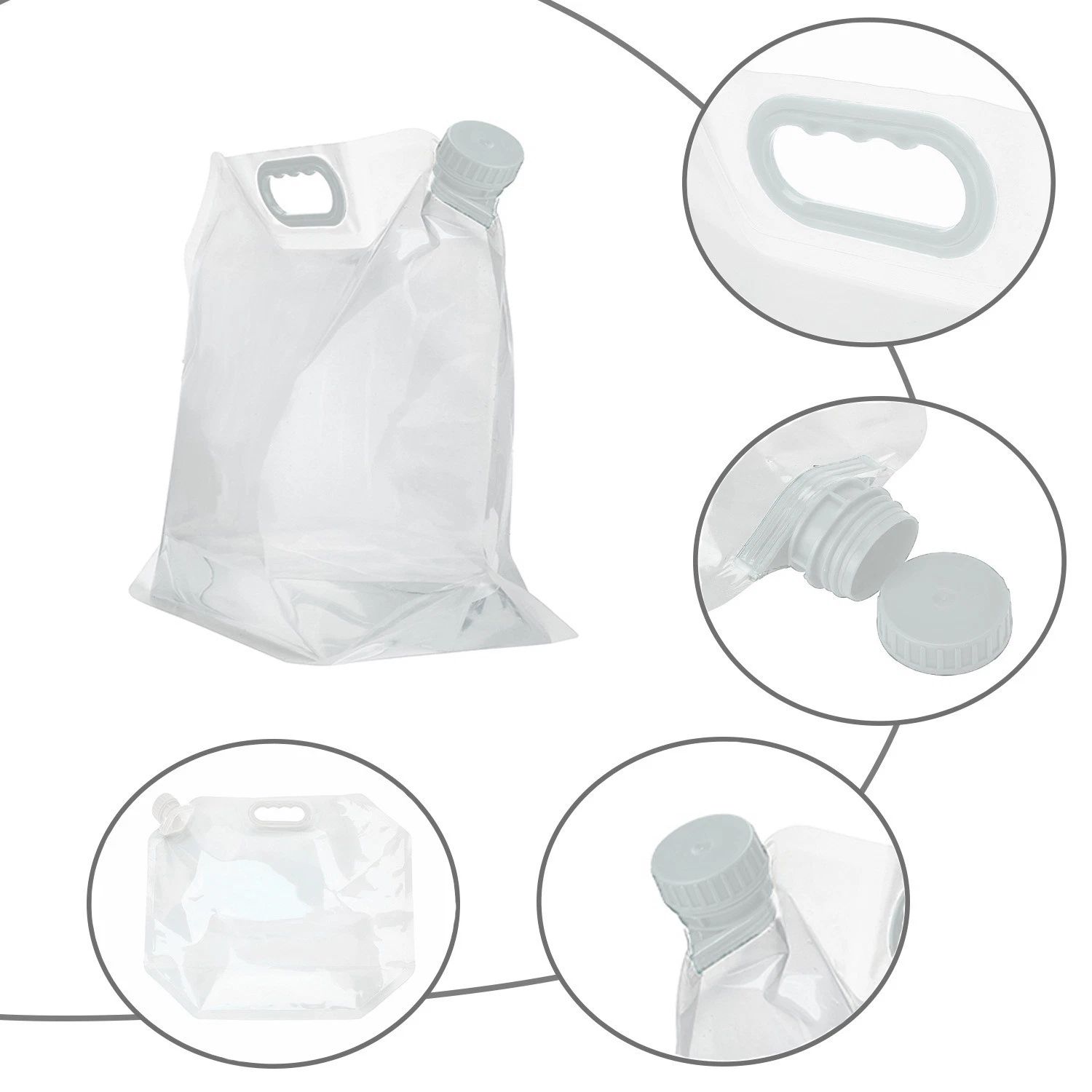 L'eau de pliage sac portatif pliable avec support de stockage de l'eau d'urgence BL13170