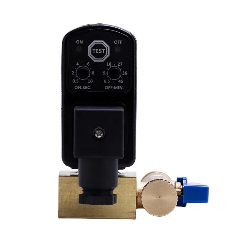 High quality/High cost performance  Brass Opt Series Electronic Auto Timer Pneumatic Water Drain Switch Solenoid Valve