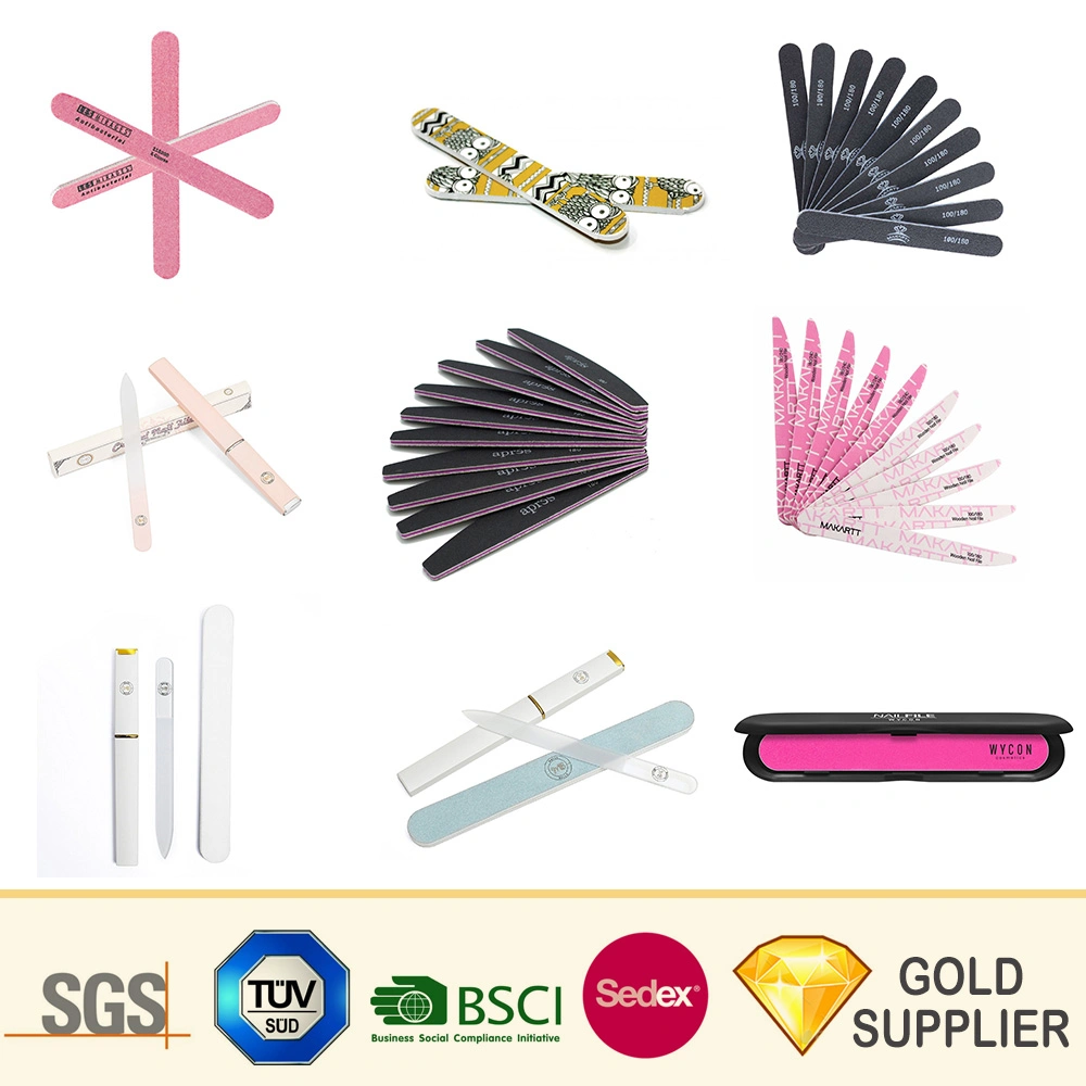 Wholesale/Supplier Custom Logo Professional EVA Buffer Block Nail File Disposable Metal Crystal Glass Nail Art Tool Set Electric Cosmetic Nail Care Clipper Buffer File