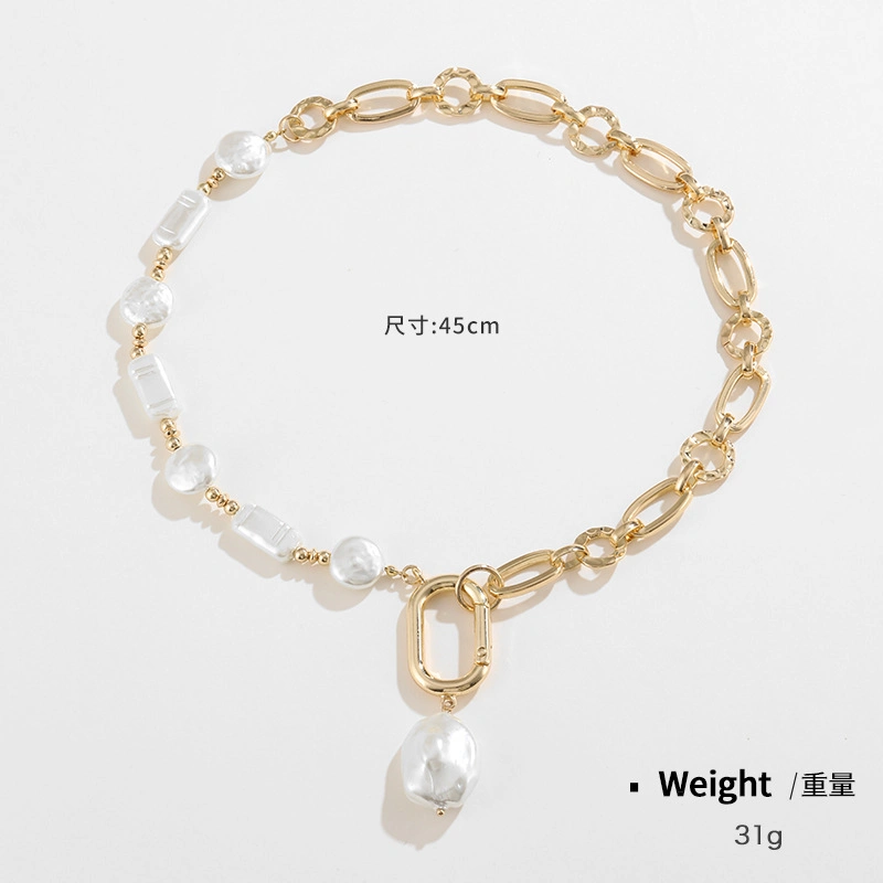 2023 Latest Fashion Big Pearl Necklace Super Popular Over-The-Top Embellished Necklace