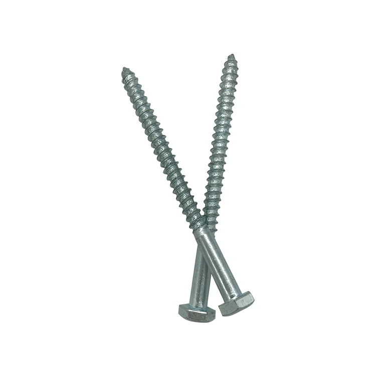 DIN571 Inch ASME B18.6.1 Stainless Steel Hex Head Lag Wood Screws