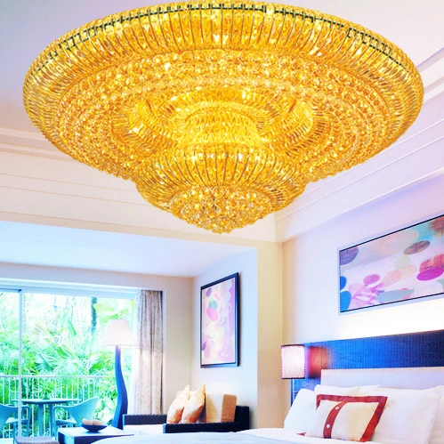 Empotrada moderna iluminación del techo de cristal Lámparas de techo lámparas de araña de oro para dormitorios entrada vestíbulo Pasillo Comedor