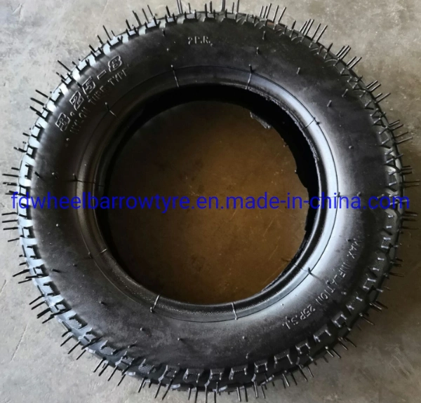 3.50-8 Factory Wheelbarrow Tyre with Popular Lug Pattern Used for Construction