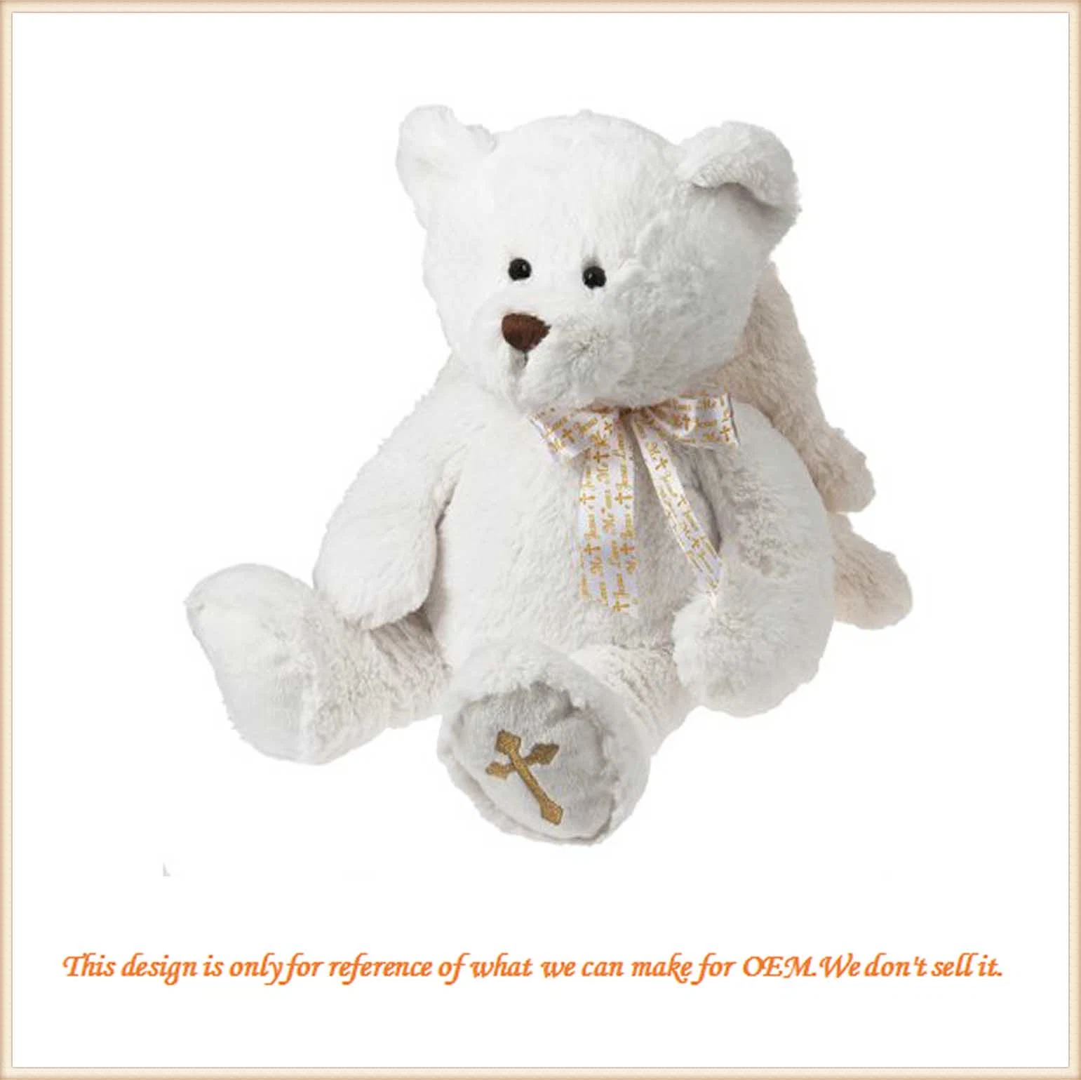 Soft Plush Teddy Bear with Wings for Baby Birthday Gift