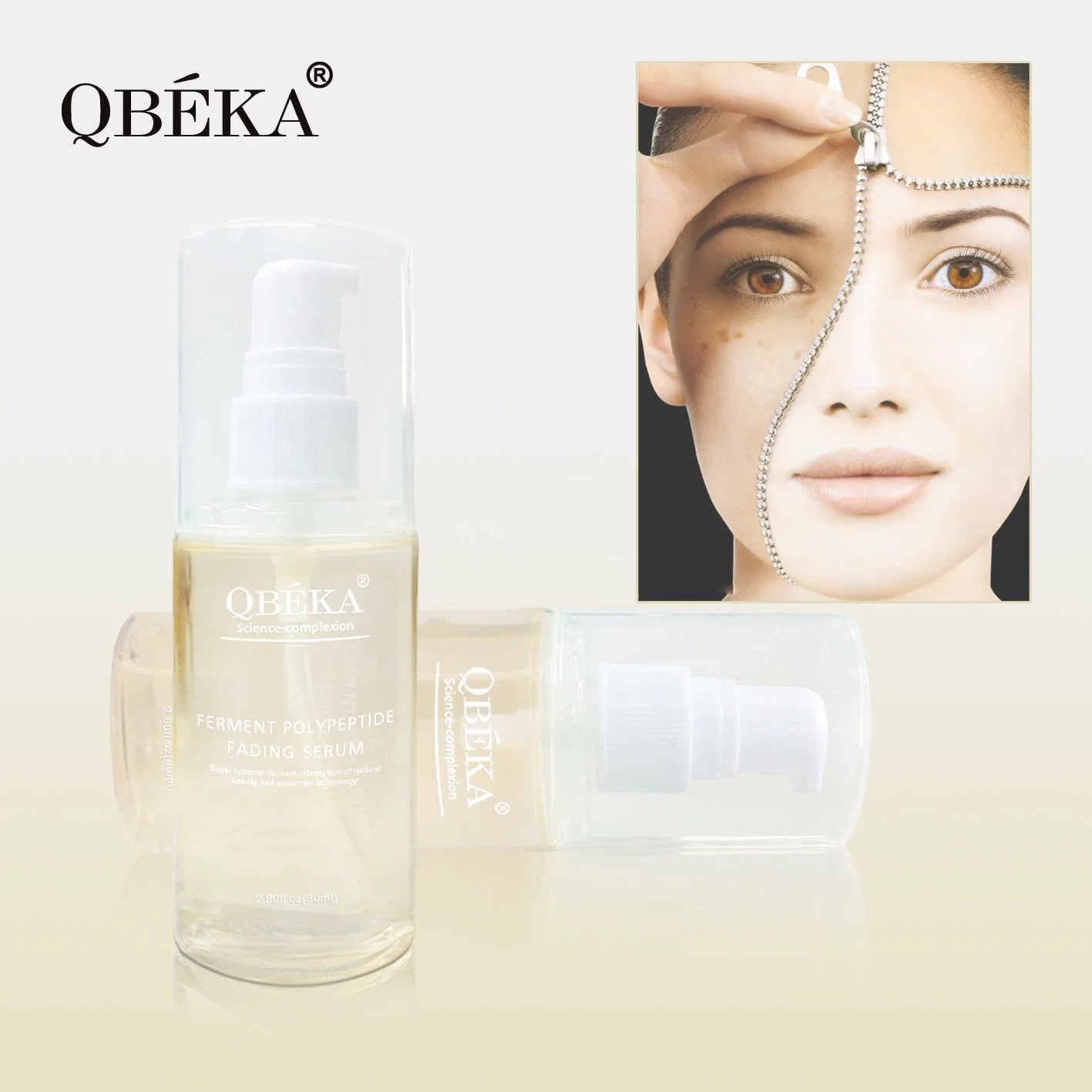 OEM Qbeka Ferment Polypeptide Fading Serum Whitening Serum