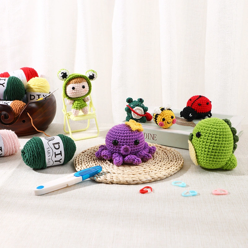 Wool DIY Tool Set Toy Doll Children Handmade Woolen Material Bag
