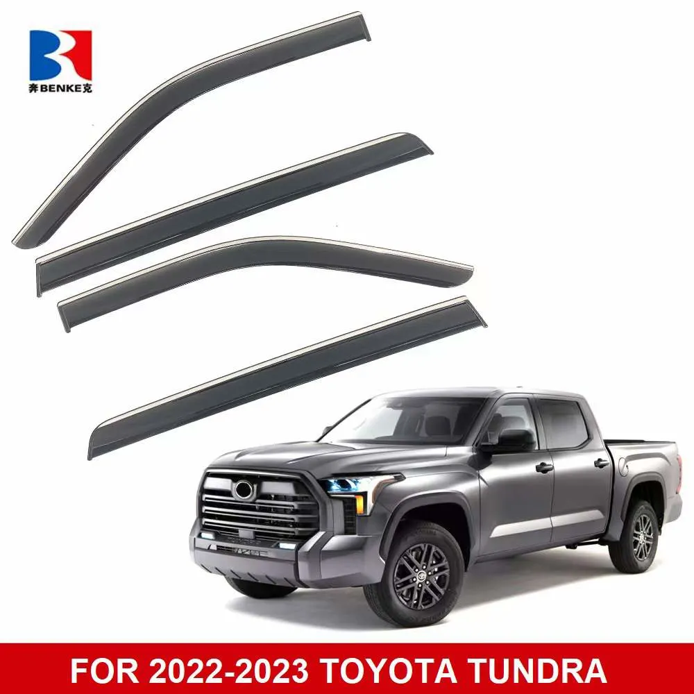 Factory Supply Wind Deflector for Toyota Tundra 2022 Window Visor Deflector Sun Shield Rain Guard