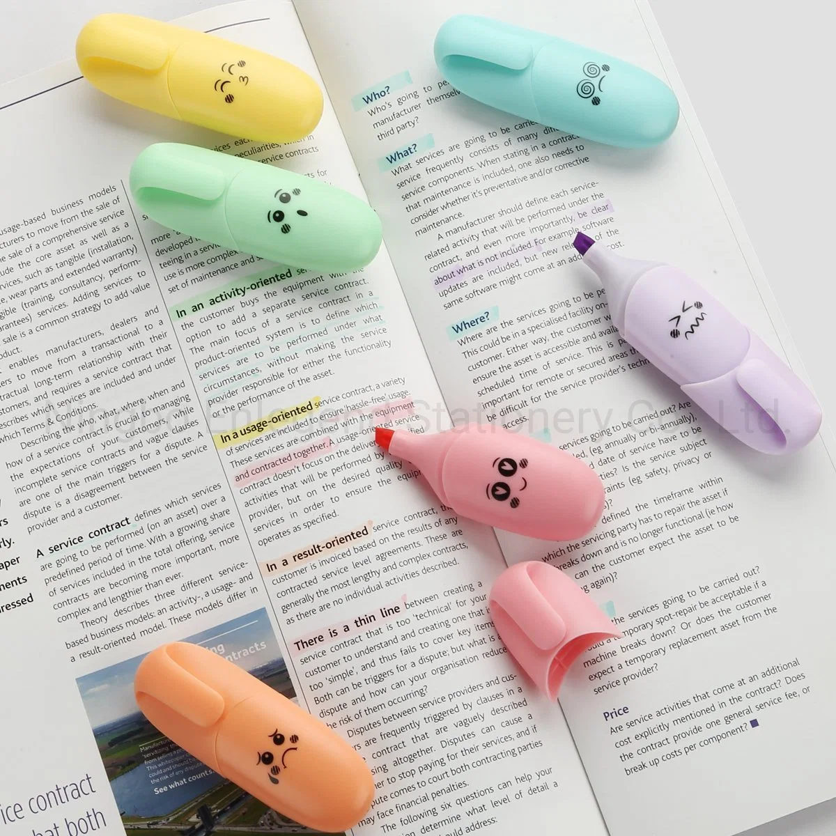 HL6000P Candy Colored Mini Scented Highlighter Marker for Kids