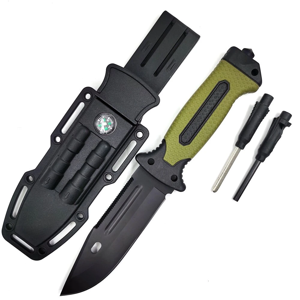 FBK-14562 Hot Sales Multifunctional Tactical Survival cuchillo de hoja fija