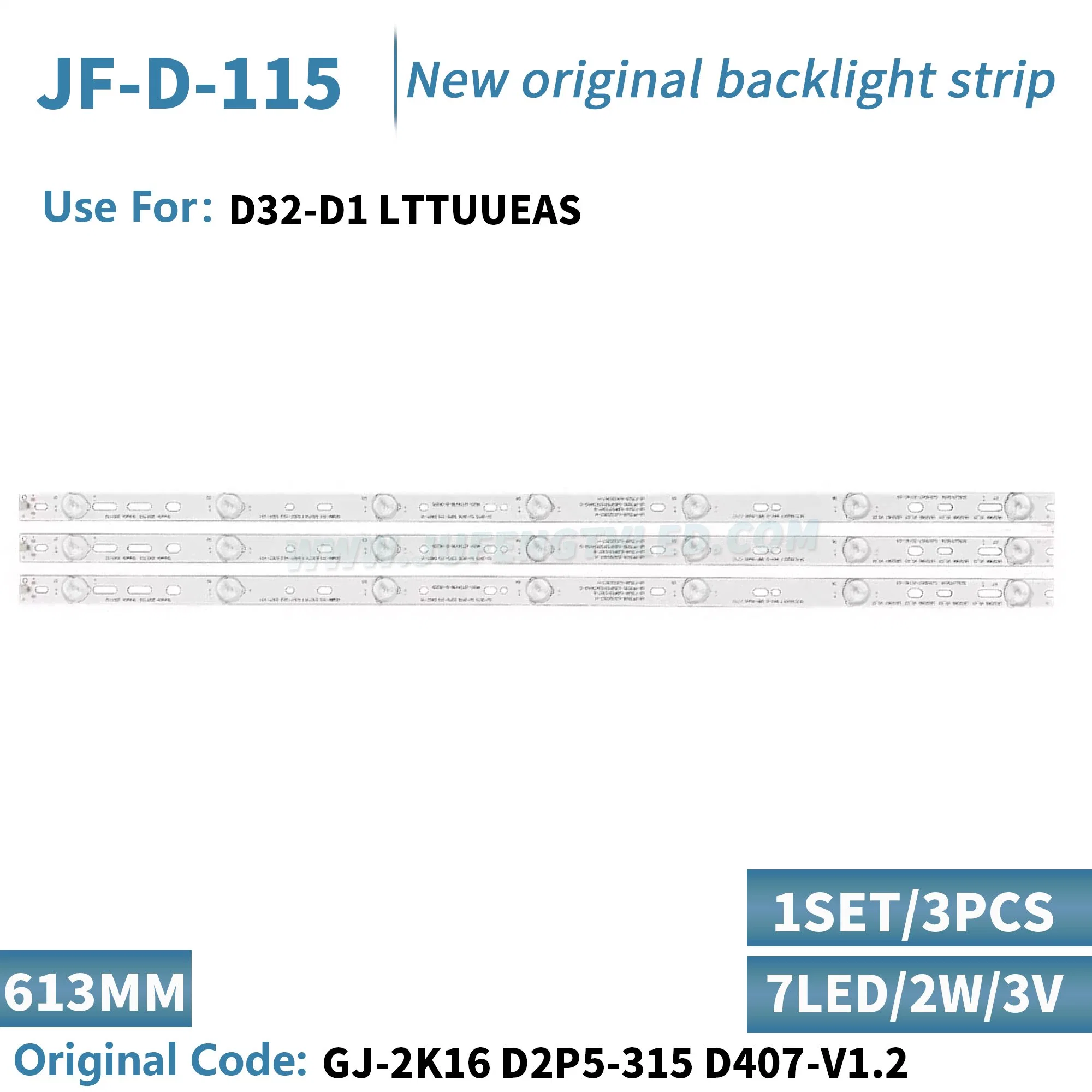 Jf-D-115 LED TV Backlight Use for TV Gj-2K16 D2p5-315 D407-V1.2 LED LCD Backlight Strips D32-D1 Lttuueas