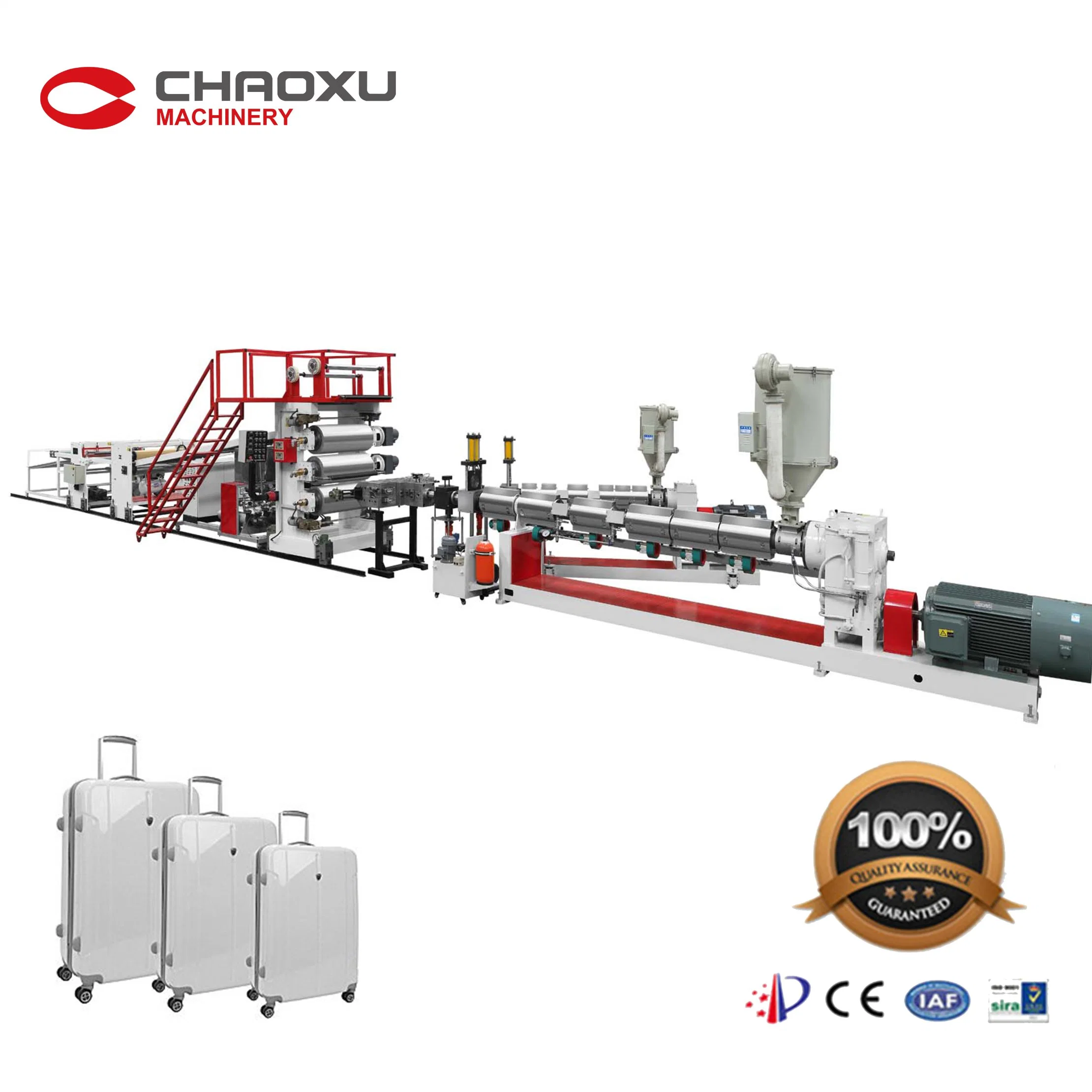 Chaoxu ABS PC Plastic Sheet Luggage Twin Screw Extruder Making Machine/Suitcase Extrusion Production Line