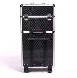 Hot Sale Abroad Aluminum Display Rack Box Large Capacity Travel Cosmetic Box