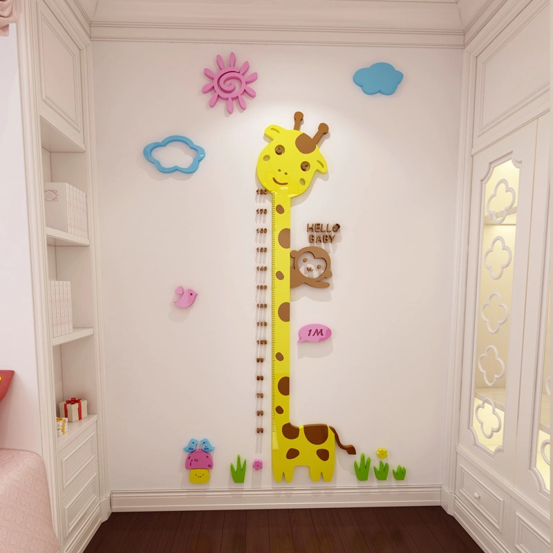 Height Measurement Wall Sticker Children's Room Acrylic 3D Wall Sticker