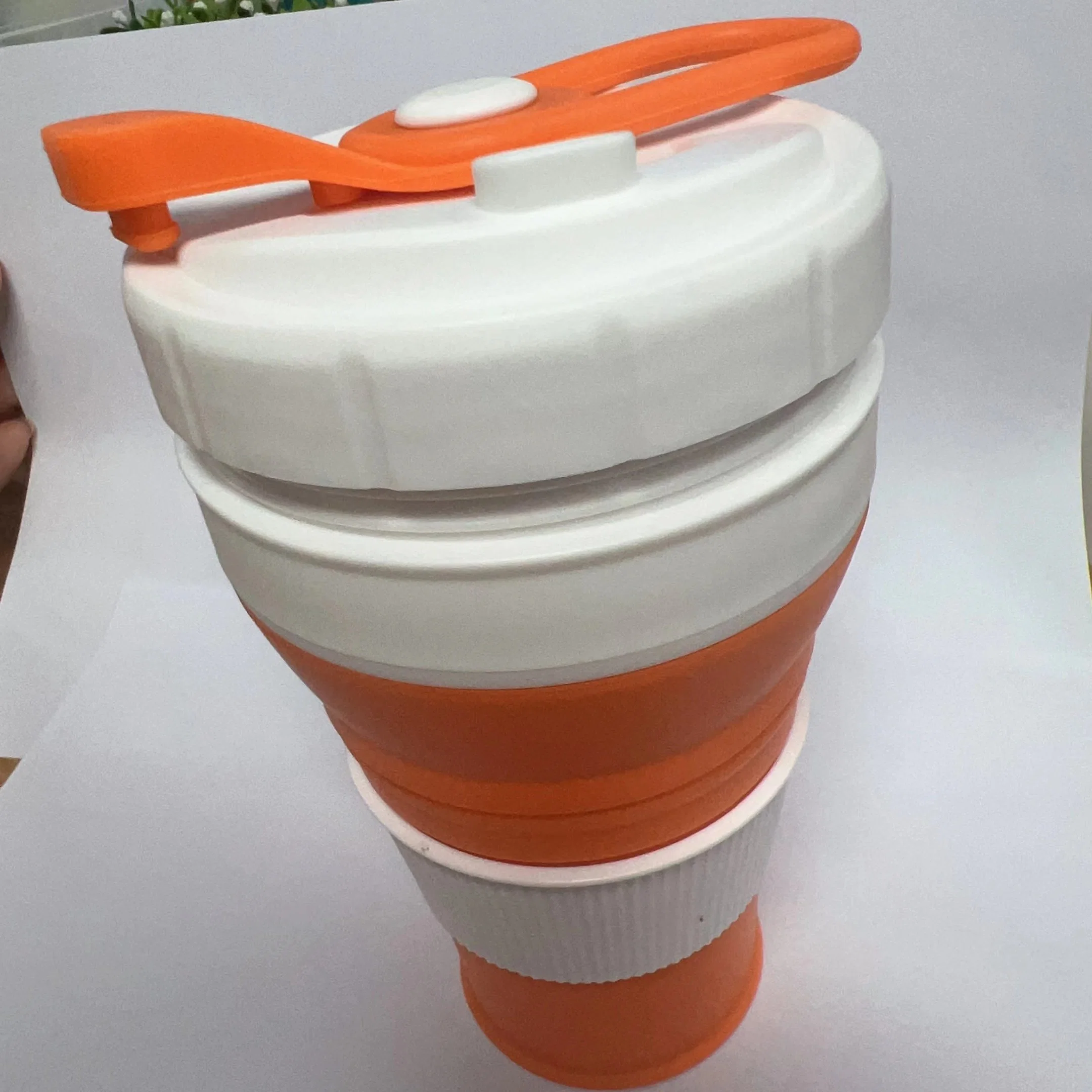 Wholesale/Supplier New Design Reusable 450ml Silicone Travel Folding Collapsible Coffee Cup