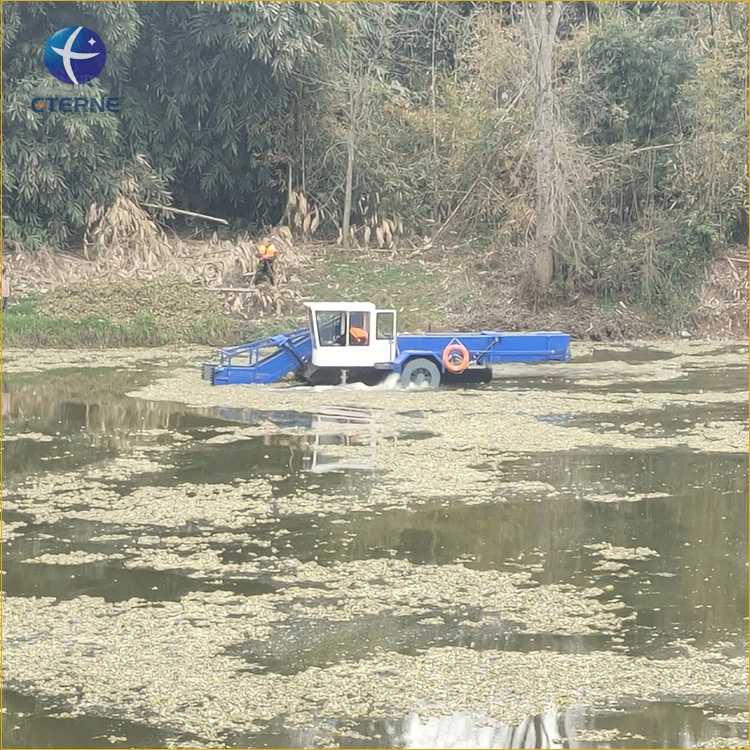 Water Weed Harvester River Trash Cleaning Machine Clean Floating Garbage Boat River Clean Machine