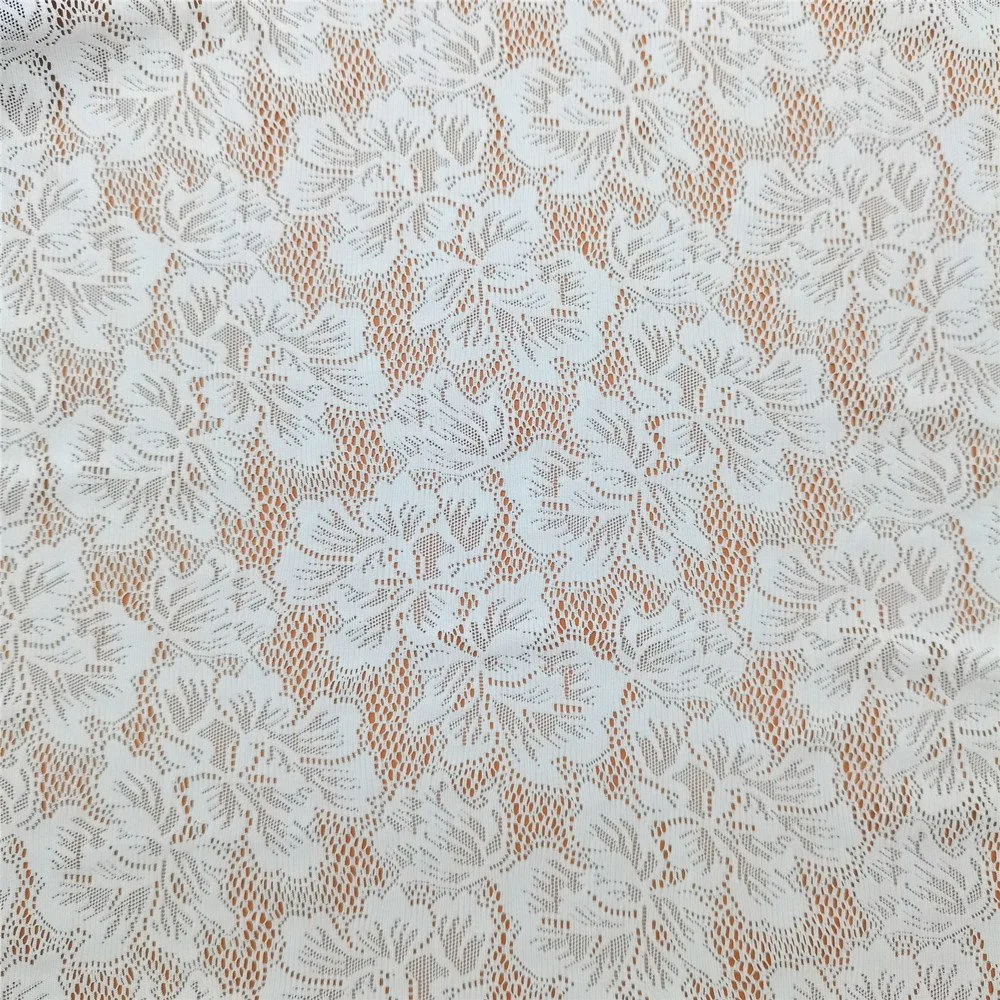 J8511 Allover Lace Knitting Stretch Elastic Fabric Textile Nylon Spandex Lingerie Lace Fabric